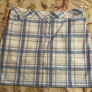 Izod Golf Blue Plaid Skort, Size 10